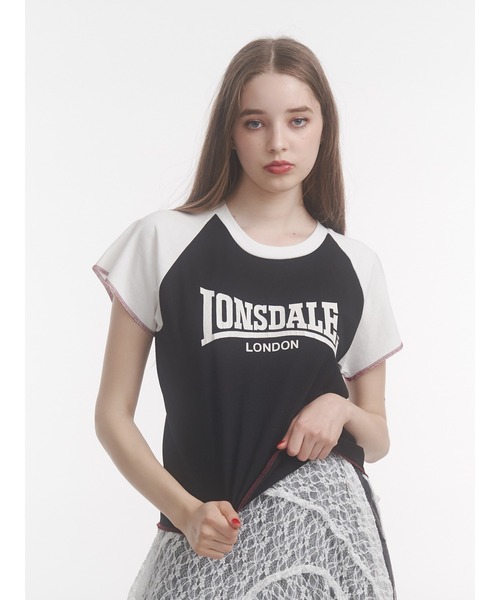 tシャツ 「LONSDALE×jouetie」ラグランTシャツ レディース jouetie tシャツ 「LONSDALE×jouetie」ラグランTシャツ