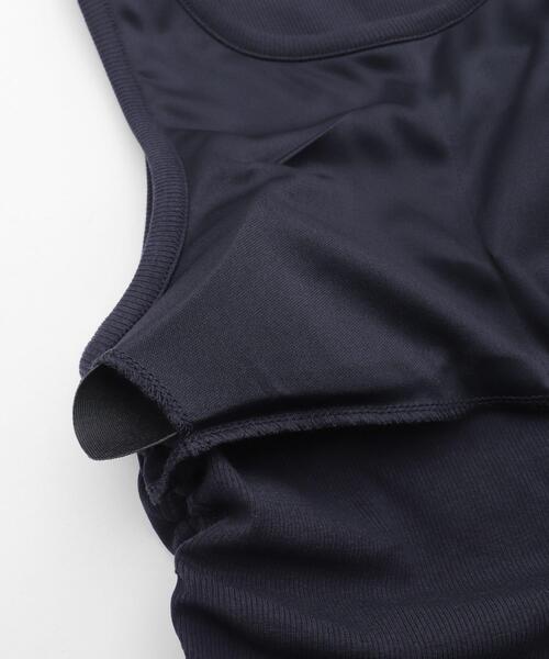 WEGO（ウィゴー）の「WEGO/ナンバリングサイドドロストタンク（タンクトップ・レディース・ネイビー/ホワイト/ワイン・FREE）」の5枚目の写真