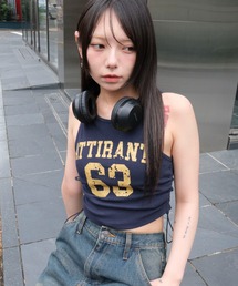 WEGO | WEGO/【25年春夏新作】ナンバリングサイドドロストタンク(タンクトップ)