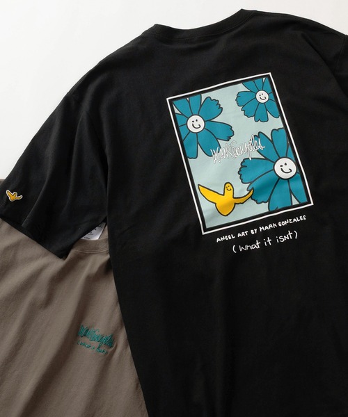 (What it isNt)ART BY MARKGONZALES(ワットイットイズント)の「【75】【(What it isNt) ART BY MARK GONZALES/ワットイズイズント マークゴンザレス】リラックスフィット バックプリントアートグラフィック アソート 半袖Tシャツ/ワンポイント/オーバーサイズ(Tシャツ/カットソー・メンズ・ネイビー/ブラウン/ブラック/チャコールグレー/ホワイト/ホワイト系その他/ブラック系その他/グレー系その他/ブラウン系その他/ブルー系その他/ホワイト系その他2/ホワイト系その他3/ホワイト系その他4/ホワイト系その他5/ブラック系その他2/ブラック系その他3/グレー系その他2/グレー系その他3/グレー系その他4/ブラウン系その他2/ブラウン系その他3/ブラウン系その他4/ブラウン系その他5/ブルー系その他2/ブルー系その他3/ブルー系その他4・M/L/XL)」の10枚目の写真