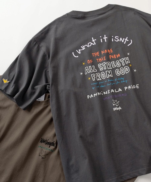 (What it isNt)ART BY MARKGONZALES(ワットイットイズント)の「【75】【(What it isNt) ART BY MARK GONZALES/ワットイズイズント マークゴンザレス】リラックスフィット バックプリントアートグラフィック アソート 半袖Tシャツ/ワンポイント/オーバーサイズ(Tシャツ/カットソー・メンズ・ネイビー/ブラウン/ブラック/チャコールグレー/ホワイト/ホワイト系その他/ブラック系その他/グレー系その他/ブラウン系その他/ブルー系その他/ホワイト系その他2/ホワイト系その他3/ホワイト系その他4/ホワイト系その他5/ブラック系その他2/ブラック系その他3/グレー系その他2/グレー系その他3/グレー系その他4/ブラウン系その他2/ブラウン系その他3/ブラウン系その他4/ブラウン系その他5/ブルー系その他2/ブルー系その他3/ブルー系その他4・M/L/XL)」の15枚目の写真