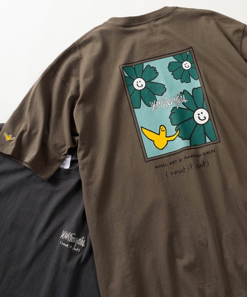 (What it isNt)ART BY MARKGONZALES(ワットイットイズント)の「【75】【(What it isNt) ART BY MARK GONZALES/ワットイズイズント マークゴンザレス】リラックスフィット バックプリントアートグラフィック アソート 半袖Tシャツ/ワンポイント/オーバーサイズ(Tシャツ/カットソー・メンズ・ネイビー/ブラウン/ブラック/チャコールグレー/ホワイト/ホワイト系その他/ブラック系その他/グレー系その他/ブラウン系その他/ブルー系その他/ホワイト系その他2/ホワイト系その他3/ホワイト系その他4/ホワイト系その他5/ブラック系その他2/ブラック系その他3/グレー系その他2/グレー系その他3/グレー系その他4/ブラウン系その他2/ブラウン系その他3/ブラウン系その他4/ブラウン系その他5/ブルー系その他2/ブルー系その他3/ブルー系その他4・M/L/XL)」の18枚目の写真