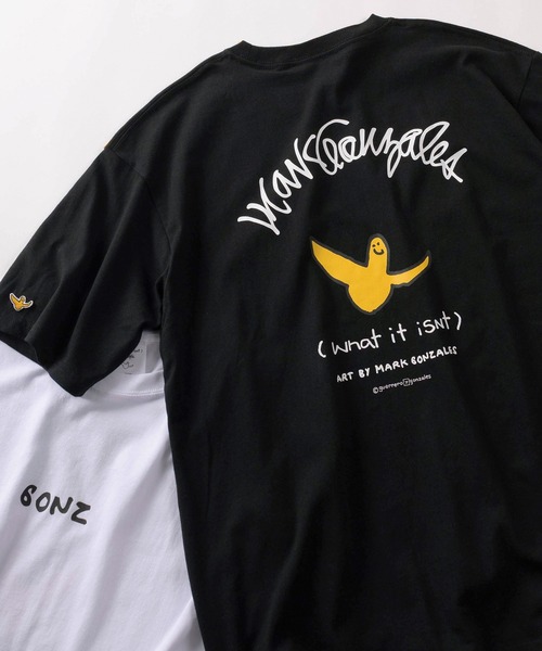 (What it isNt)ART BY MARKGONZALES(ワットイットイズント)の「【75】【(What it isNt) ART BY MARK GONZALES/ワットイズイズント マークゴンザレス】リラックスフィット バックプリントアートグラフィック アソート 半袖Tシャツ/ワンポイント/オーバーサイズ(Tシャツ/カットソー・メンズ・ネイビー/ブラウン/ブラック/チャコールグレー/ホワイト/ホワイト系その他/ブラック系その他/グレー系その他/ブラウン系その他/ブルー系その他/ホワイト系その他2/ホワイト系その他3/ホワイト系その他4/ホワイト系その他5/ブラック系その他2/ブラック系その他3/グレー系その他2/グレー系その他3/グレー系その他4/ブラウン系その他2/ブラウン系その他3/ブラウン系その他4/ブラウン系その他5/ブルー系その他2/ブルー系その他3/ブルー系その他4・M/L/XL)」の8枚目の写真