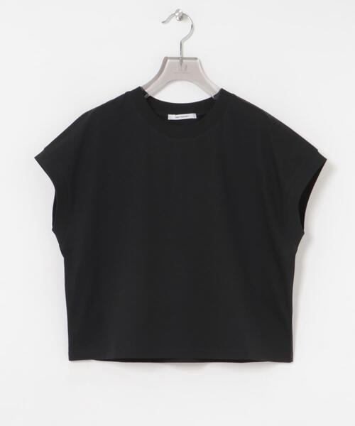 URBAN RESEARCH(アーバンリサーチ)の「スーピマコットンフレンチスリーブカットソー(Tシャツ/カットソー・レディース・ホワイト/ベージュ系その他/カーキ/ブラック・FREE)」の6枚目の写真