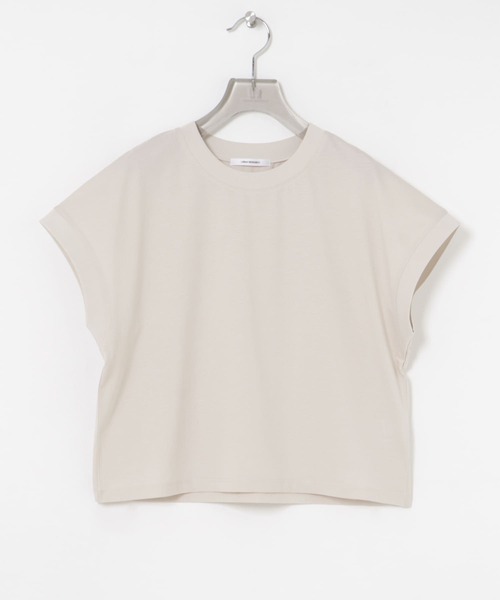 セール】スーピマコットンフレンチスリーブカットソー（Tシャツ