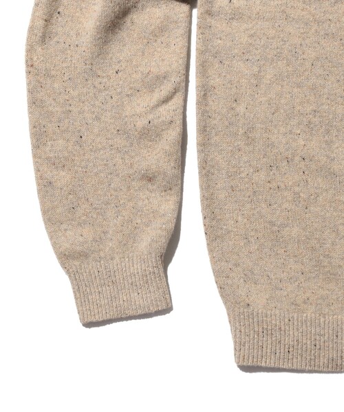 BEAMS PLUS（ビームスプラス）の「9ゲージ ネップ ニット ポロシャツ（ポロシャツ・メンズ・ネイビー/サックスブルー/ミント/ベージュ/ブラウン・XL/L/M/S）」の12枚目の写真