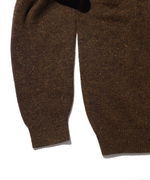 BEAMS PLUS（ビームスプラス）の「9ゲージ ネップ ニット ポロシャツ（ポロシャツ・メンズ・ネイビー/サックスブルー/ミント/ベージュ/ブラウン・XL/L/M/S）」の17枚目の写真