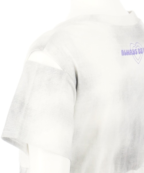 ANAP kids(アナップキッズ)の「タイダイ柄Tシャツ チュール重ねワンピース(ワンピース・キッズ・ブラック/ライトピンク・110cm/120cm/130cm)」の19枚目の写真