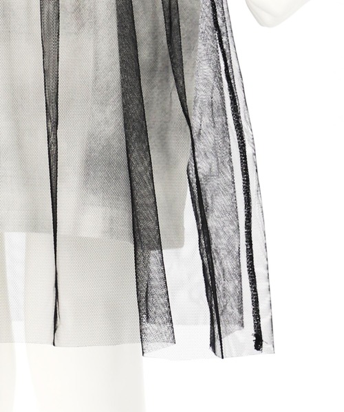 ANAP kids(アナップキッズ)の「タイダイ柄Tシャツ チュール重ねワンピース(ワンピース・キッズ・ブラック/ライトピンク・110cm/120cm/130cm)」の21枚目の写真