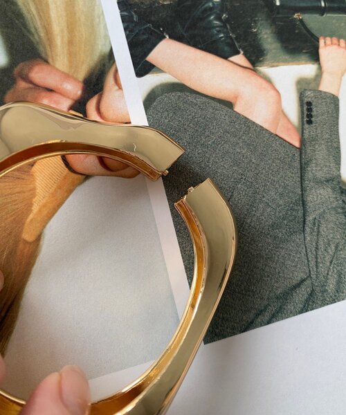 DouDou（ドゥドゥ）の「変形スクエアバングル（ブレスレット・レディース・シルバー/ゴールド・FREE）」の14枚目の写真