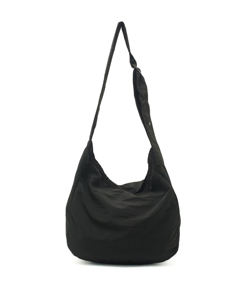 UNIVERSAL OVERALL(ユニバーサルオーバーオール)の「(UNIVERSAL OVERALL)WRINKLE NYLON NEWS PAPIER BAG(ショルダーバッグ・レディース・ホワイト/ブラック/カーキ・ONE SIZE)」の8枚目の写真