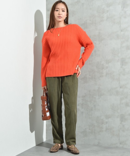 INTERPLANET(インタープラネット)の「コーデュロイシェフパンツ(その他パンツ・レディース・チャコールグレー/ライトベージュ/カーキ・LARGE/MEDIUM)」の4枚目の写真