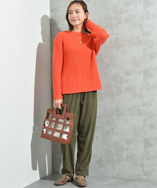 INTERPLANET(インタープラネット)の「コーデュロイシェフパンツ(その他パンツ・レディース・チャコールグレー/ライトベージュ/カーキ・LARGE/MEDIUM)」の5枚目の写真