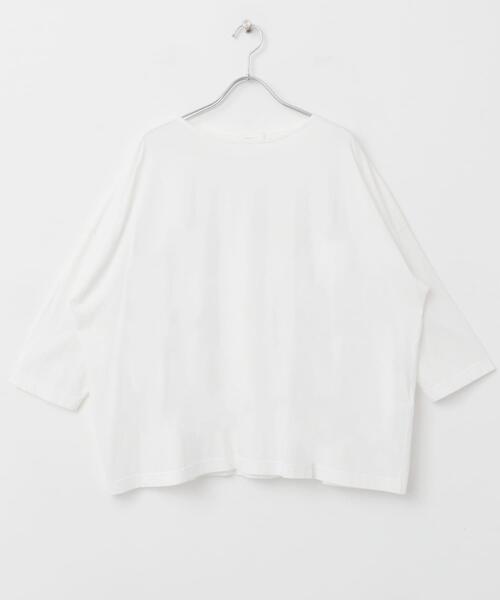 かぐれ(カグレ)の「ボートネック7分袖ワイドカットソー(Tシャツ/カットソー・レディース・ピンク/ネイビー/オフホワイト・FREE)」の11枚目の写真