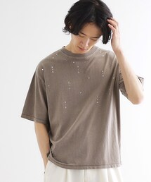 tk.TAKEO KIKUCHI | ヴィンテージライクスタッズTシャツ(Tシャツ/カットソー)