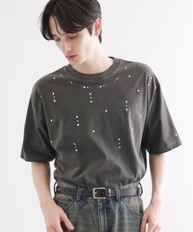 tk.TAKEO KIKUCHI | ヴィンテージライクスタッズTシャツ(Tシャツ/カットソー)