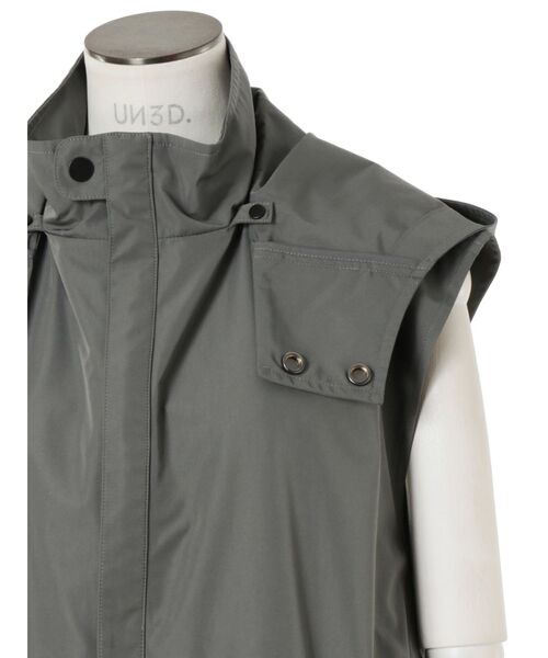 UN3D.（アンスリード）の「HOODIE VEST OP / フーディーベストワンピース（ワンピース・レディース・グレー/ブラック・38/36）」の9枚目の写真