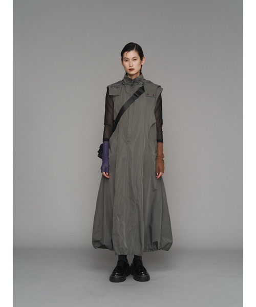 HOODIE VEST OP / フーディーベストワンピース（ワンピース