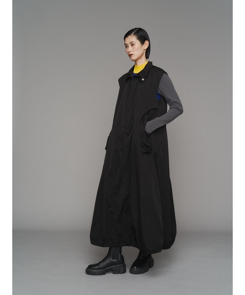 HOODIE VEST OP / フーディーベストワンピース（ワンピース