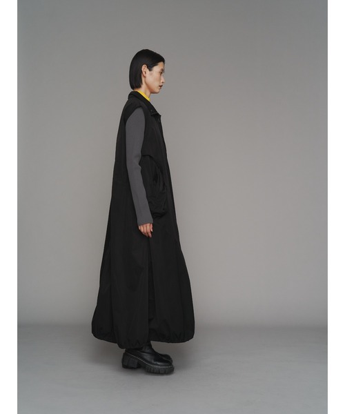 UN3D.（アンスリード）の「HOODIE VEST OP / フーディーベストワンピース（ワンピース・レディース・グレー/ブラック・38/36）」の6枚目の写真