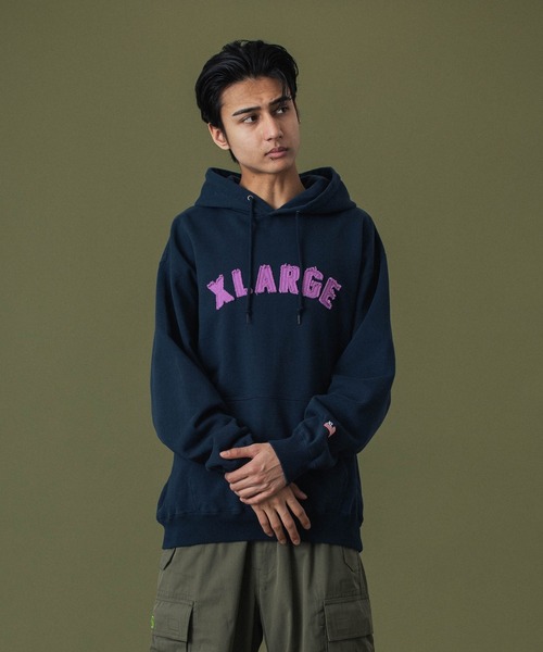 セール】ARCH LOGO PULLOVER HOODED SWEATSHIRT（パーカー）｜XLARGE