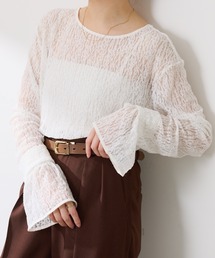 COLLAGE GALLARDAGALANTE | レースオーバーチュニック(Tシャツ/カットソー)