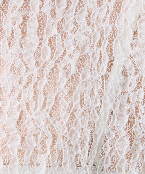 COLLAGE GALLARDAGALANTE（コラージュガリャルダガランテ）の「レースオーバーチュニック（Tシャツ/カットソー・レディース・ブラック/オフホワイト・FREE）」の22枚目の写真