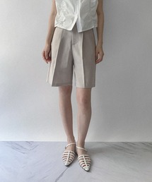 【on:nue】[5色展開/3サイズ展開] センタープレスハーフパンツ