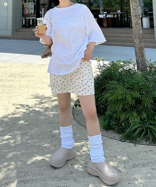 Alley Tokyo(アリートーキョー)の「マルチウェイフリフリワッフルパンツとスカートのセット(その他パンツ・レディース・オフホワイト/ラベンダー・FREE)」の20枚目の写真