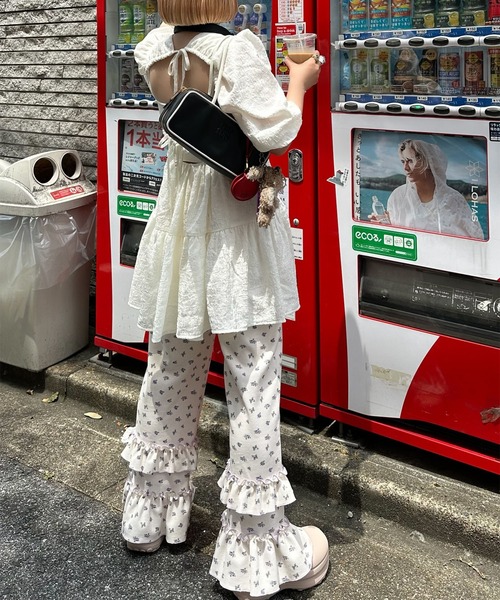 Alley Tokyo(アリートーキョー)の「マルチウェイフリフリワッフルパンツとスカートのセット(その他パンツ・レディース・オフホワイト/ラベンダー・FREE)」の18枚目の写真