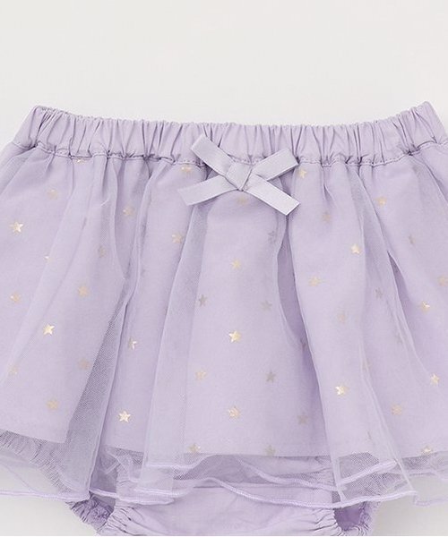 petit main（プティマイン）の「袖チュールロンパース＋スカパンセット（ロンパース・キッズ・チャコール/ライトピンク・80ｃｍ/70cm）」の10枚目の写真