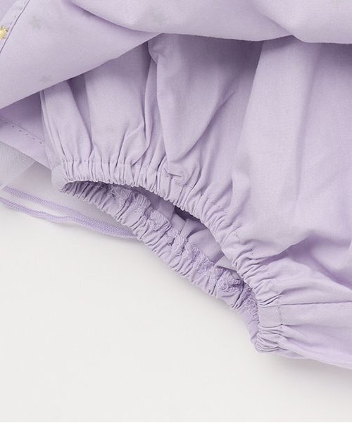 petit main（プティマイン）の「袖チュールロンパース＋スカパンセット（ロンパース・キッズ・チャコール/ライトピンク・80ｃｍ/70cm）」の13枚目の写真