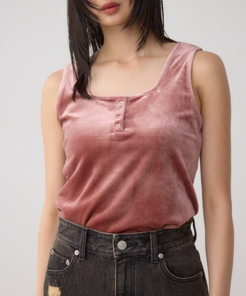 セール】ベロアタンクトップ（タンクトップ）｜AZUL BY MOUSSY