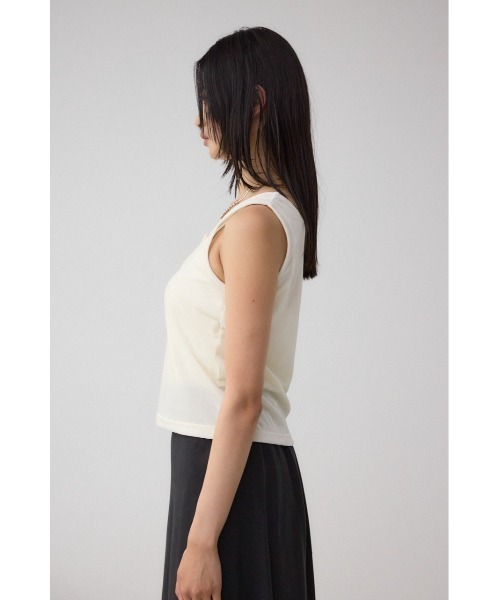 AZUL by moussy（アズールバイマウジー）の「ベロアタンクトップ（タンクトップ・レディース・ブラウン/ピンク/アイボリー/グレー・FREE）」の11枚目の写真