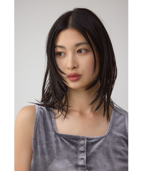 AZUL by moussy（アズールバイマウジー）の「ベロアタンクトップ（タンクトップ・レディース・ブラウン/ピンク/アイボリー/グレー・FREE）」の18枚目の写真