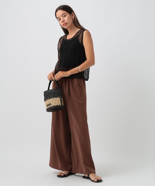 BAYFLOW（ベイフロー）の「[前後で着られる]INDIAN 2WAY ベスト（ベスト・レディース・ライトブラウン/オフホワイト/チャコール・FREE）」の15枚目の写真