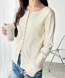 GeeRA | メニーボタンランダムリブトップス(Tシャツ/カットソー)