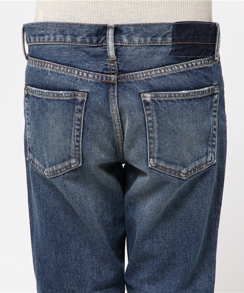 X-girl(エックスガール)の「【X-girl Jean】TAPERED 5POCKET JEAN WASH(デニムパンツ・レディース・ダークインディゴブルー・2/0/1)」の6枚目の写真