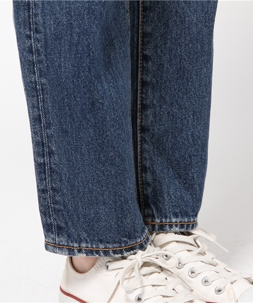 X-girl(エックスガール)の「【X-girl Jean】TAPERED 5POCKET JEAN WASH(デニムパンツ・レディース・ダークインディゴブルー・2/0/1)」の8枚目の写真