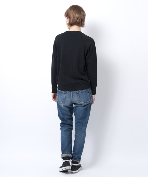 X-girl(エックスガール)の「【X-girl Jean】TAPERED 5POCKET JEAN WASH(デニムパンツ・レディース・ダークインディゴブルー・2/0/1)」の13枚目の写真