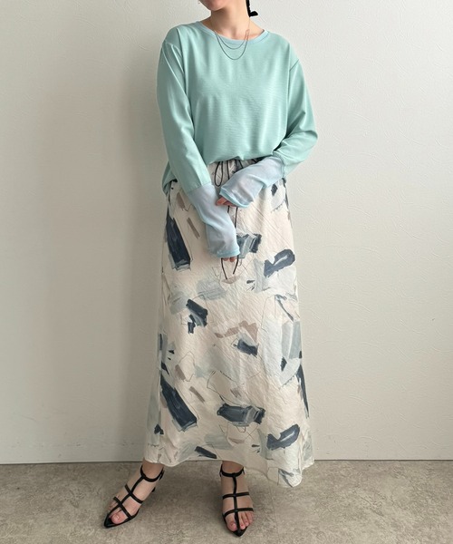 LHELBIE（レルビエ）の「ロンTブラウス（シャツ/ブラウス・レディース・ブラック/ブルー/オフホワイト/イエロー/ホワイト・M）」の14枚目の写真