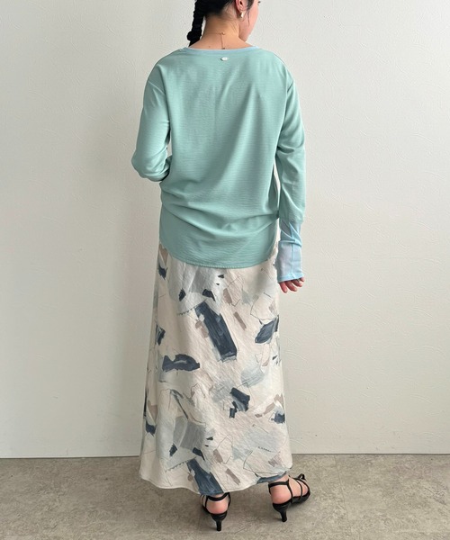 LHELBIE（レルビエ）の「ロンTブラウス（シャツ/ブラウス・レディース・ブラック/ブルー/オフホワイト/イエロー/ホワイト・M）」の15枚目の写真