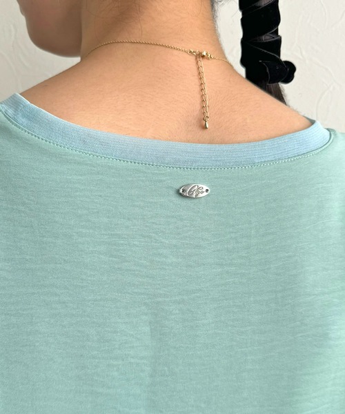 LHELBIE（レルビエ）の「ロンTブラウス（シャツ/ブラウス・レディース・ブラック/ブルー/オフホワイト/イエロー/ホワイト・M）」の21枚目の写真