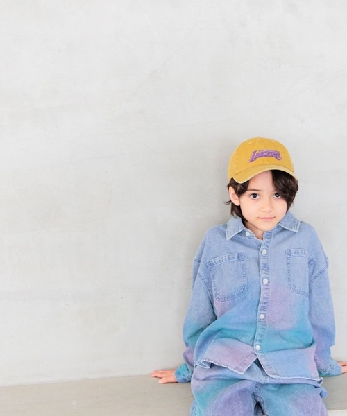 BAYFLOW（ベイフロー）の「[ペイント＆タイダイ]加工デニムシャツ(KIDS)（シャツ/ブラウス・キッズ・その他1/その他2・140cm/130cm/120cm/110cm/150cm）」の2枚目の写真