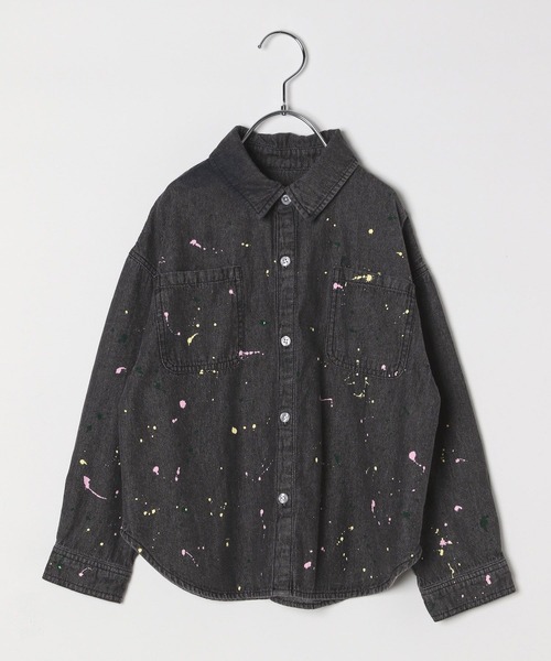 BAYFLOW（ベイフロー）の「[ペイント＆タイダイ]加工デニムシャツ(KIDS)（シャツ/ブラウス・キッズ・その他1/その他2・140cm/130cm/120cm/110cm/150cm）」の20枚目の写真