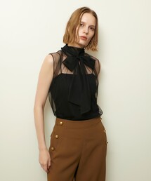 allureville | シアーチュールボウプルオーバー(Tシャツ/カットソー)