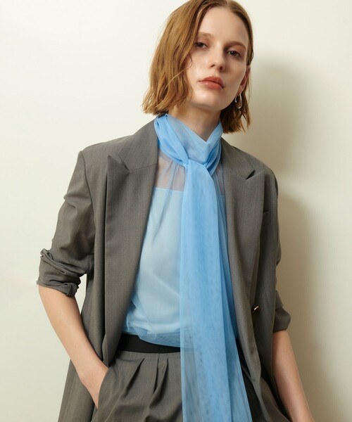 allureville（アルアバイル）の「シアーチュールボウプルオーバー（Tシャツ/カットソー・レディース・アイボリー/ブルー/ブラック・2）」の8枚目の写真