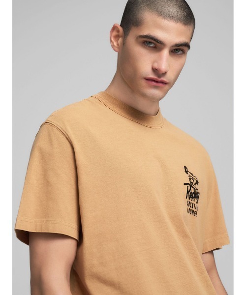 REPLAY(リプレイ)の「リラックスフィット コットンジャージー グラフティーTシャツ(Tシャツ/カットソー・メンズ・オレンジ・LARGE/MEDIUM/SMALL/X-LARGE)」の5枚目の写真