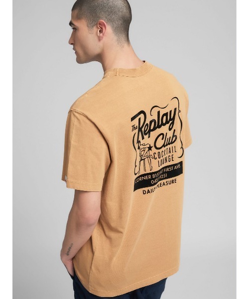 REPLAY(リプレイ)の「リラックスフィット コットンジャージー グラフティーTシャツ(Tシャツ/カットソー・メンズ・オレンジ・LARGE/MEDIUM/SMALL/X-LARGE)」の7枚目の写真