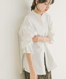 ITEMS URBANRESEARCH | 『洗濯可』バンドカラーソデタックカットソー(シャツ/ブラウス)